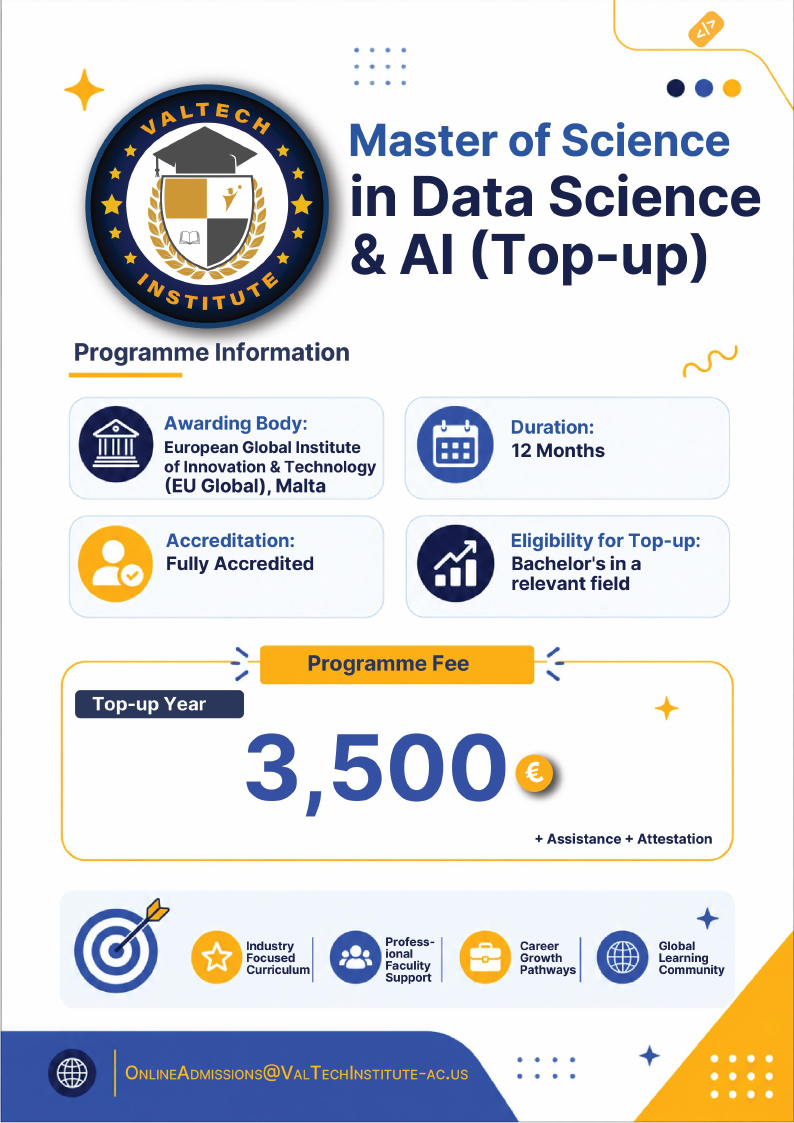 MSc Data Science and Artificial Intelligence brochure preview